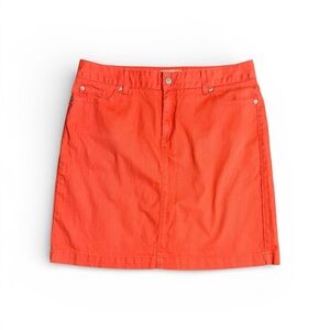 L.L. Bean Vibrant Orange Mini Skirt